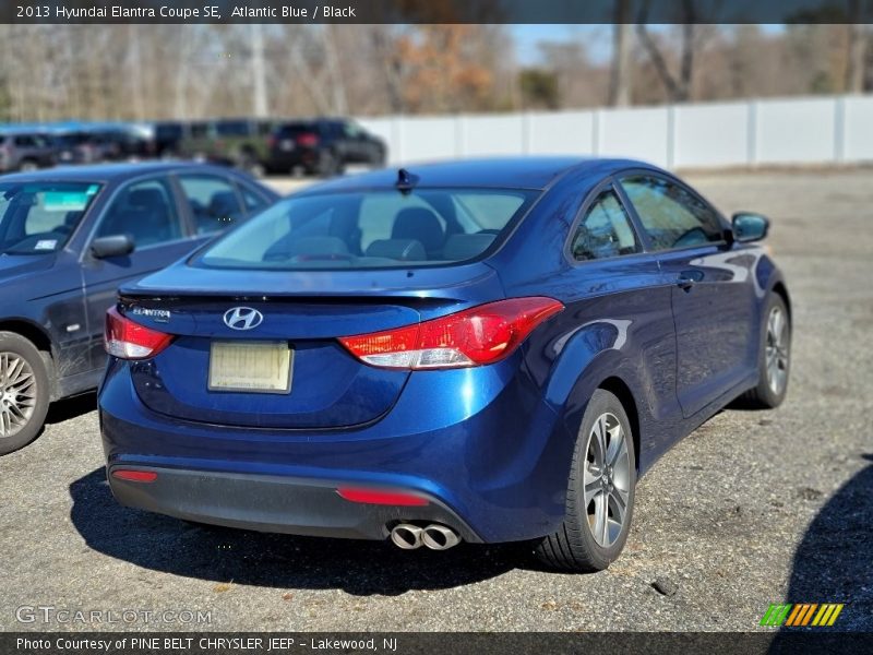 Atlantic Blue / Black 2013 Hyundai Elantra Coupe SE