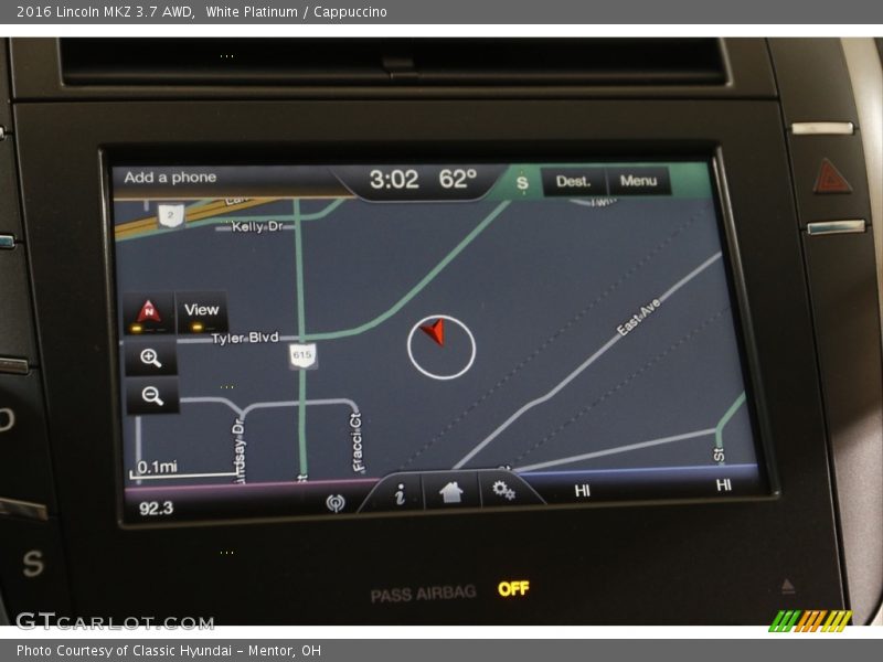 Navigation of 2016 MKZ 3.7 AWD
