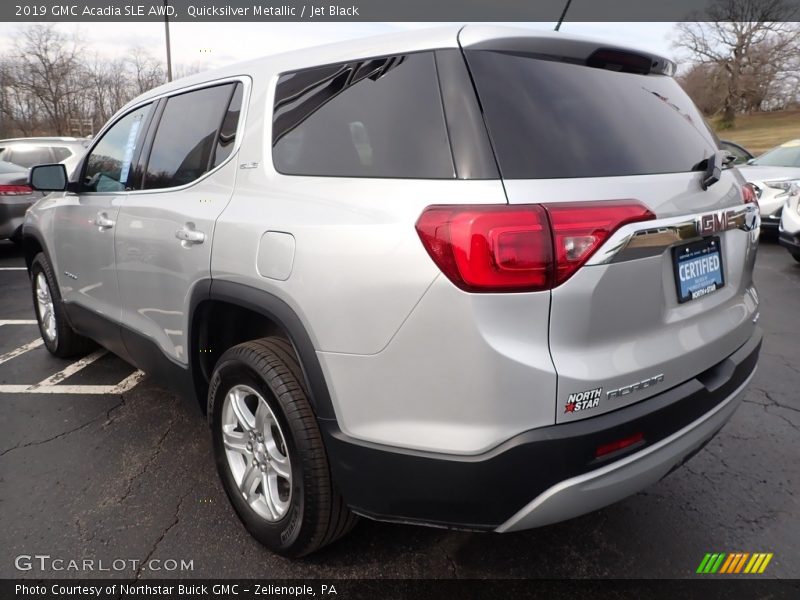 Quicksilver Metallic / Jet Black 2019 GMC Acadia SLE AWD