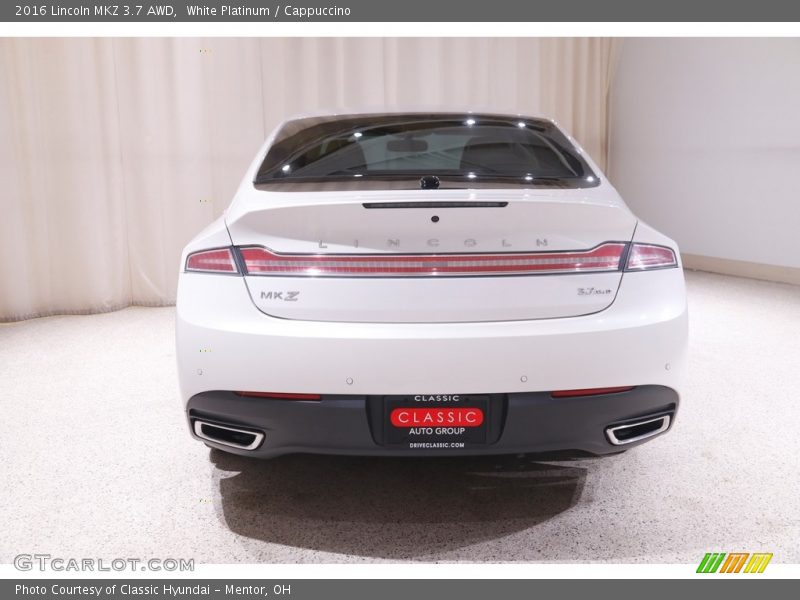 White Platinum / Cappuccino 2016 Lincoln MKZ 3.7 AWD