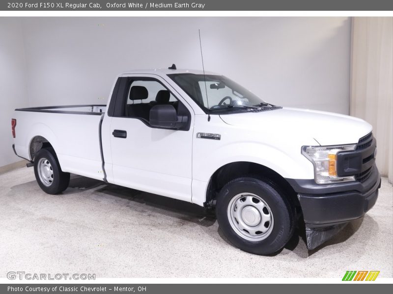 Oxford White / Medium Earth Gray 2020 Ford F150 XL Regular Cab
