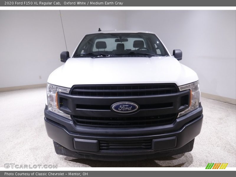 Oxford White / Medium Earth Gray 2020 Ford F150 XL Regular Cab