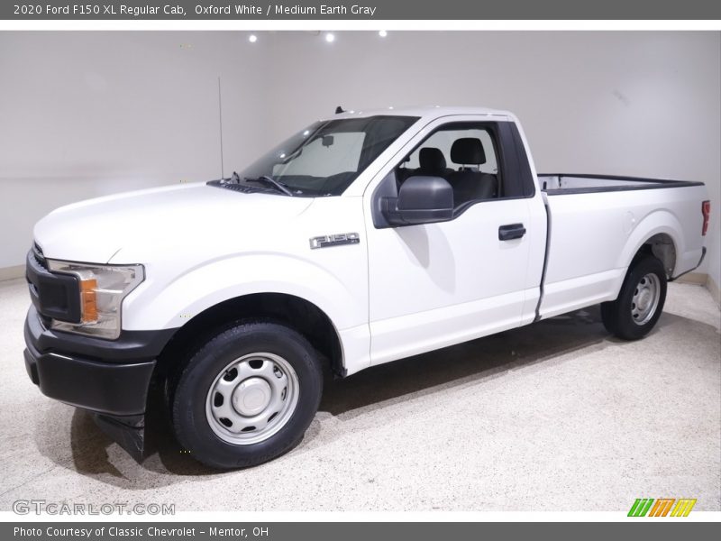 Oxford White / Medium Earth Gray 2020 Ford F150 XL Regular Cab