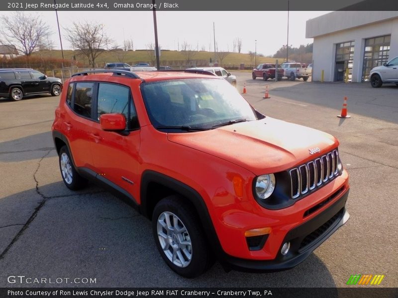 Omaha Orange / Black 2021 Jeep Renegade Latitude 4x4