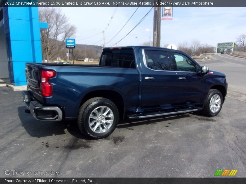 Northsky Blue Metallic / Gideon/­Very Dark Atmosphere 2022 Chevrolet Silverado 1500 Limited LTZ Crew Cab 4x4