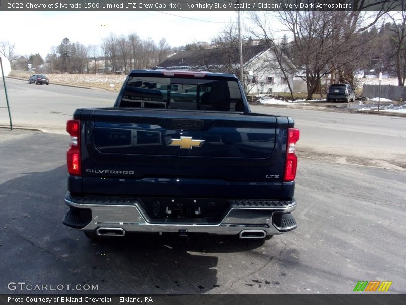 Northsky Blue Metallic / Gideon/­Very Dark Atmosphere 2022 Chevrolet Silverado 1500 Limited LTZ Crew Cab 4x4