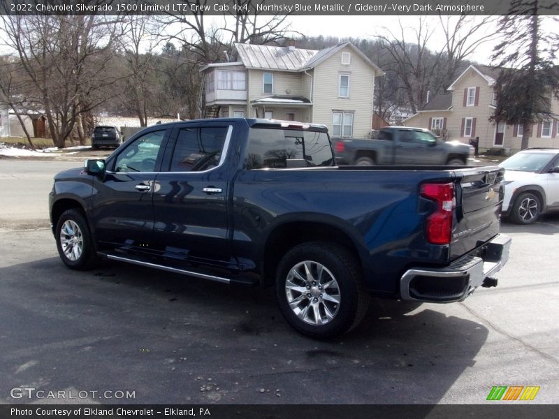 Northsky Blue Metallic / Gideon/­Very Dark Atmosphere 2022 Chevrolet Silverado 1500 Limited LTZ Crew Cab 4x4