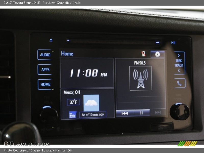 Predawn Gray Mica / Ash 2017 Toyota Sienna XLE