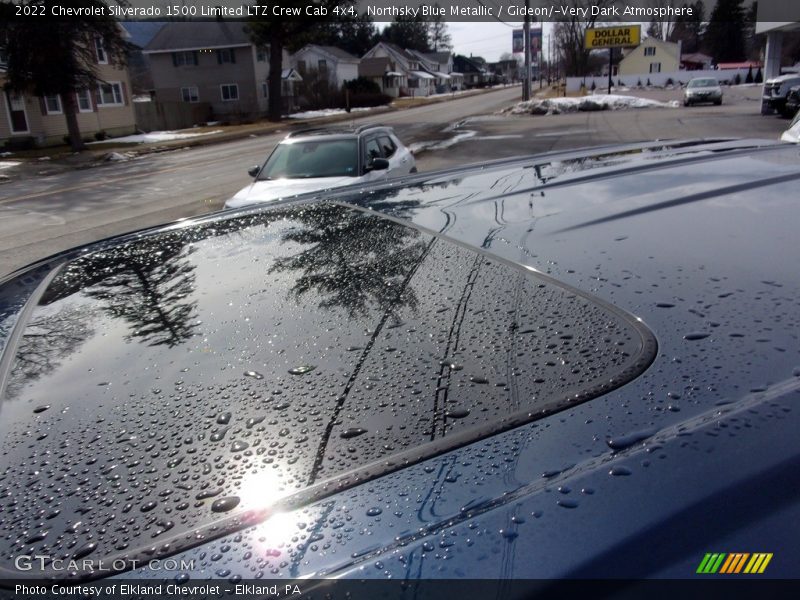 Northsky Blue Metallic / Gideon/­Very Dark Atmosphere 2022 Chevrolet Silverado 1500 Limited LTZ Crew Cab 4x4