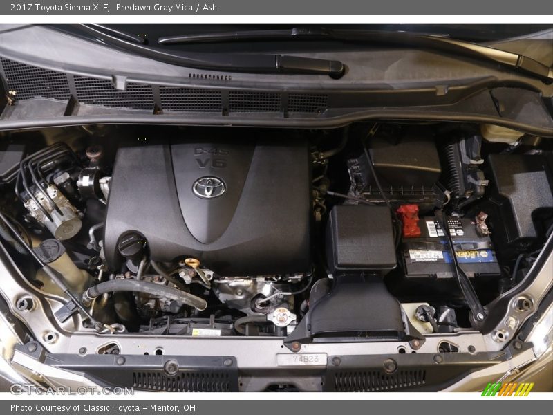 Predawn Gray Mica / Ash 2017 Toyota Sienna XLE