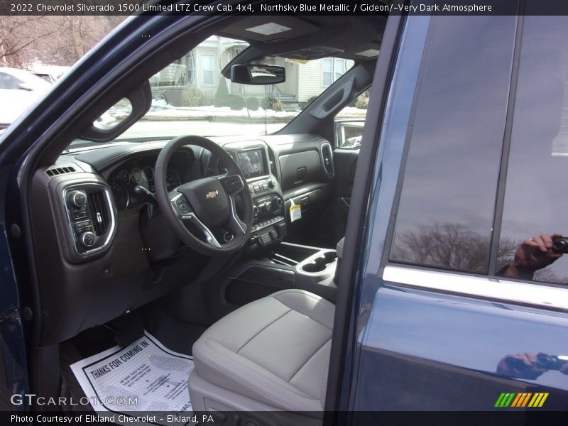 Northsky Blue Metallic / Gideon/­Very Dark Atmosphere 2022 Chevrolet Silverado 1500 Limited LTZ Crew Cab 4x4