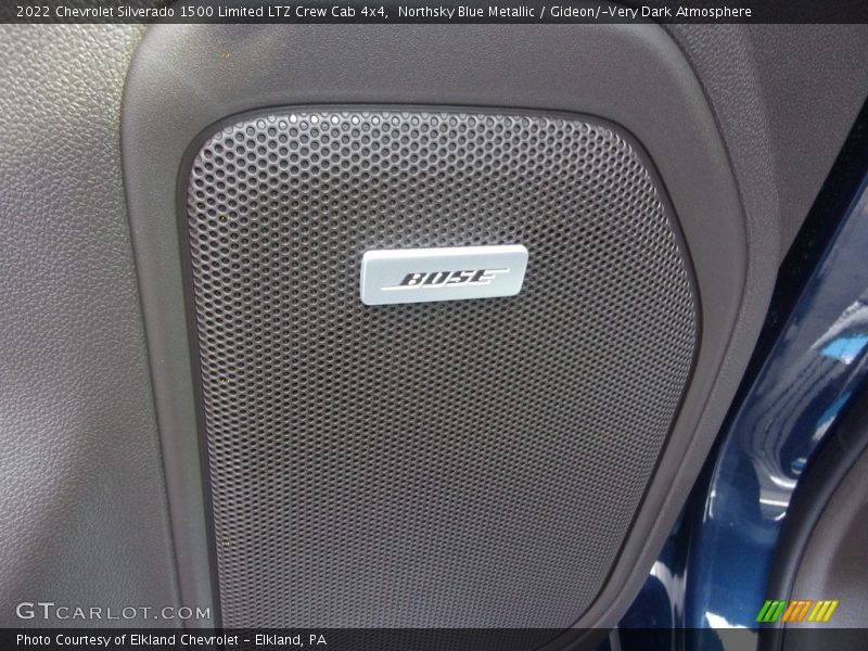 Northsky Blue Metallic / Gideon/­Very Dark Atmosphere 2022 Chevrolet Silverado 1500 Limited LTZ Crew Cab 4x4