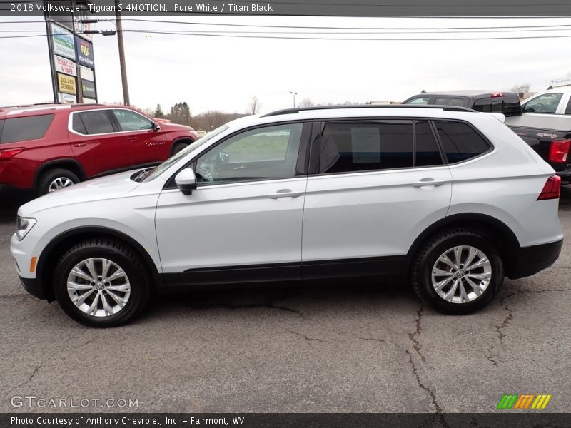 Pure White / Titan Black 2018 Volkswagen Tiguan S 4MOTION