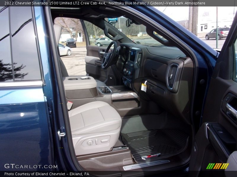 Northsky Blue Metallic / Gideon/­Very Dark Atmosphere 2022 Chevrolet Silverado 1500 Limited LTZ Crew Cab 4x4