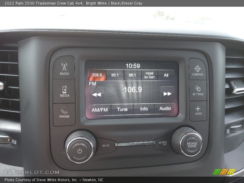 Bright White / Black/Diesel Gray 2022 Ram 3500 Tradesman Crew Cab 4x4