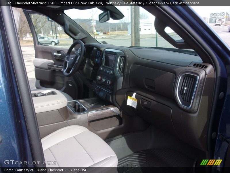 Northsky Blue Metallic / Gideon/­Very Dark Atmosphere 2022 Chevrolet Silverado 1500 Limited LTZ Crew Cab 4x4