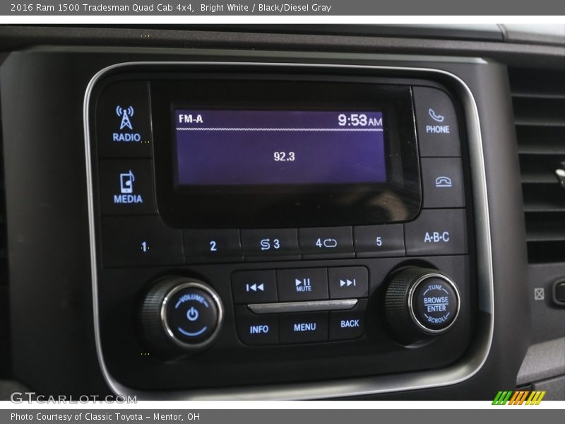 Audio System of 2016 1500 Tradesman Quad Cab 4x4