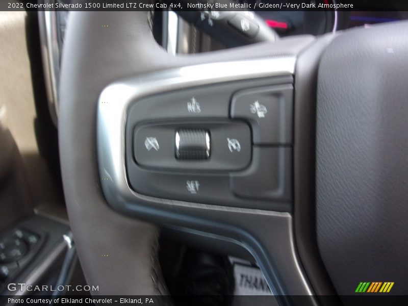 Northsky Blue Metallic / Gideon/­Very Dark Atmosphere 2022 Chevrolet Silverado 1500 Limited LTZ Crew Cab 4x4
