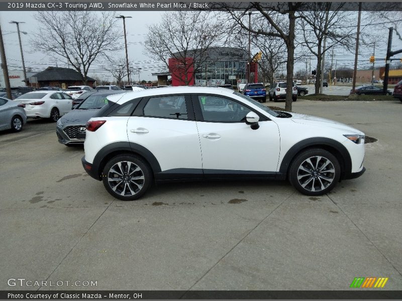 Snowflake White Pearl Mica / Black 2019 Mazda CX-3 Touring AWD