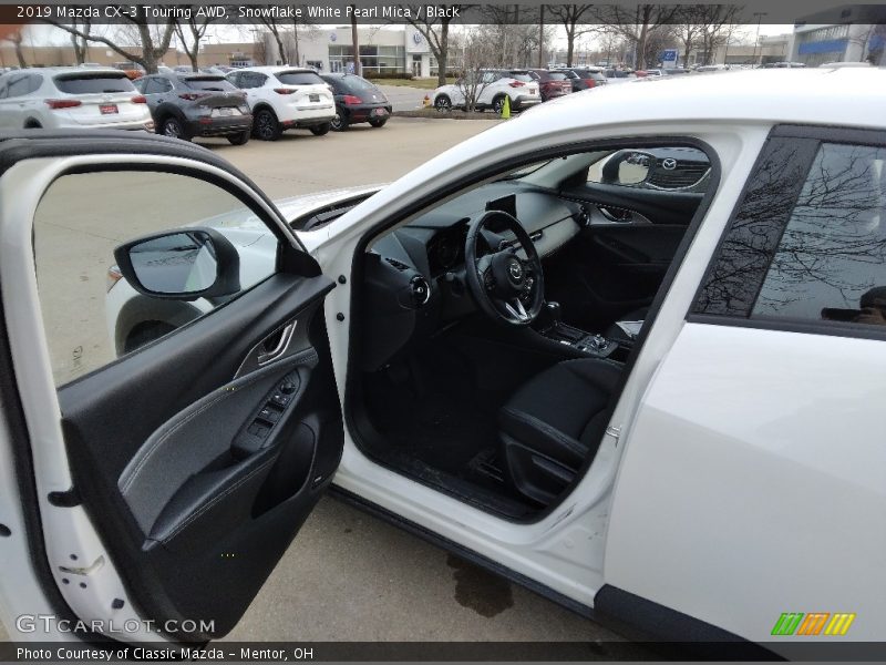 Snowflake White Pearl Mica / Black 2019 Mazda CX-3 Touring AWD