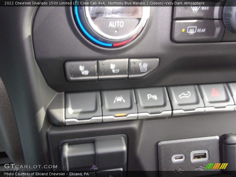 Northsky Blue Metallic / Gideon/­Very Dark Atmosphere 2022 Chevrolet Silverado 1500 Limited LTZ Crew Cab 4x4