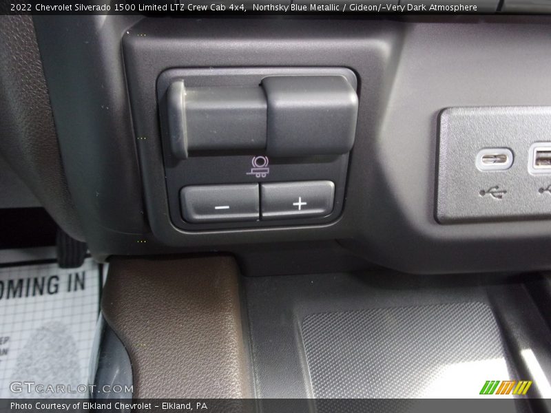 Northsky Blue Metallic / Gideon/­Very Dark Atmosphere 2022 Chevrolet Silverado 1500 Limited LTZ Crew Cab 4x4