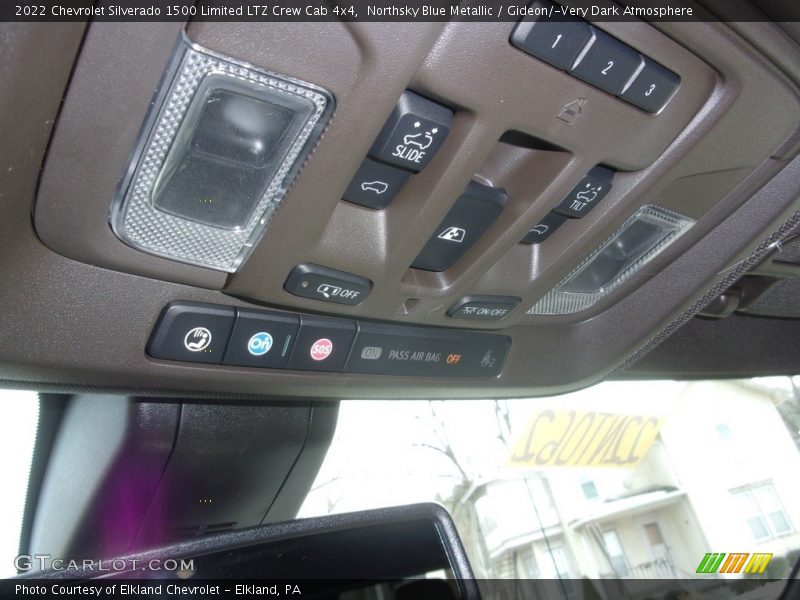Northsky Blue Metallic / Gideon/­Very Dark Atmosphere 2022 Chevrolet Silverado 1500 Limited LTZ Crew Cab 4x4