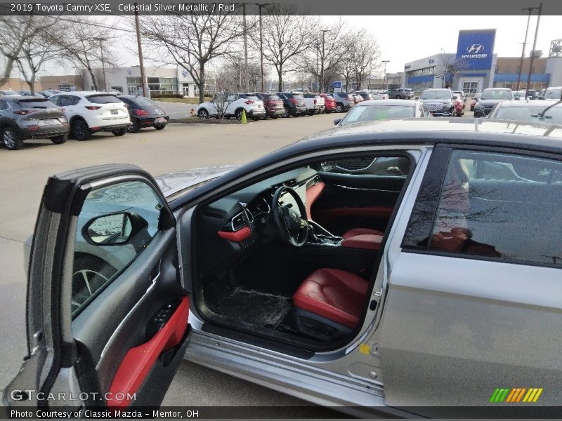 Celestial Silver Metallic / Red 2019 Toyota Camry XSE