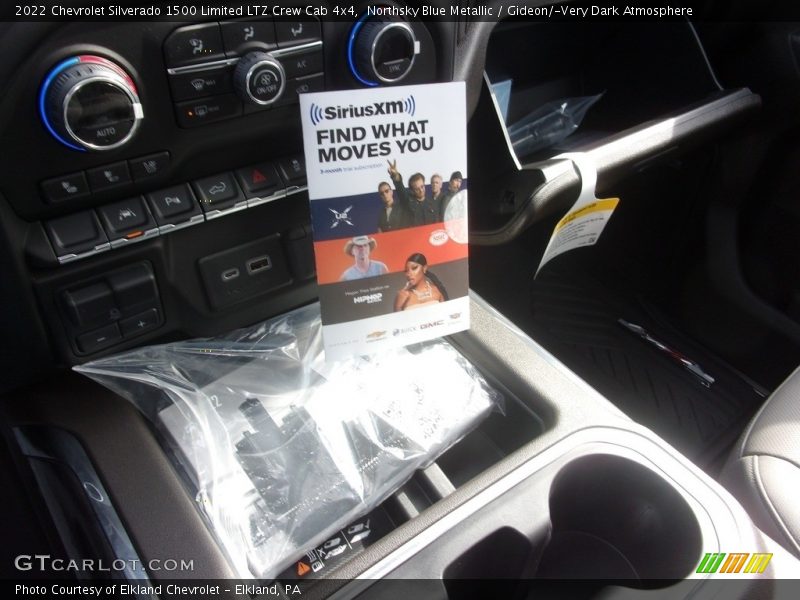 Northsky Blue Metallic / Gideon/­Very Dark Atmosphere 2022 Chevrolet Silverado 1500 Limited LTZ Crew Cab 4x4