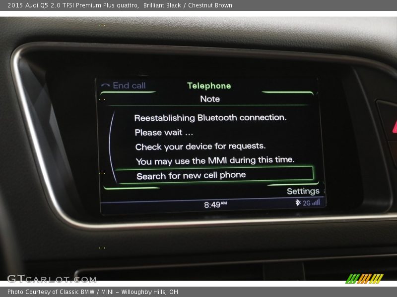 Brilliant Black / Chestnut Brown 2015 Audi Q5 2.0 TFSI Premium Plus quattro