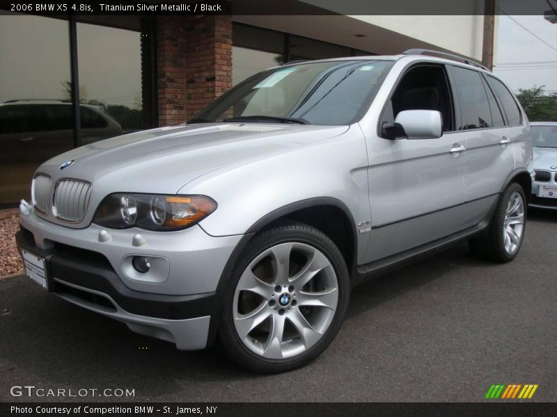 Titanium Silver Metallic / Black 2006 BMW X5 4.8is