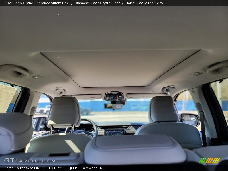 Diamond Black Crystal Pearl / Global Black/Steel Gray 2022 Jeep Grand Cherokee Summit 4x4