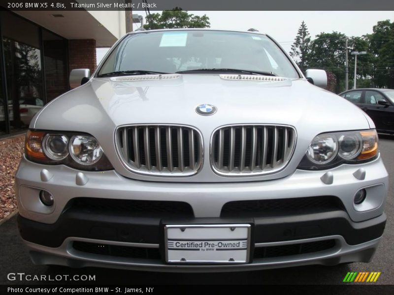 Titanium Silver Metallic / Black 2006 BMW X5 4.8is