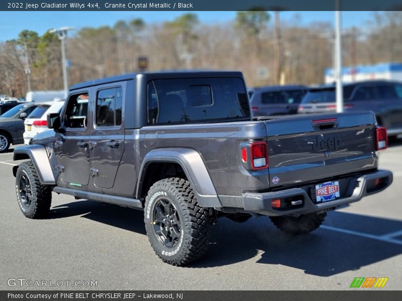 Granite Crystal Metallic / Black 2022 Jeep Gladiator Willys 4x4