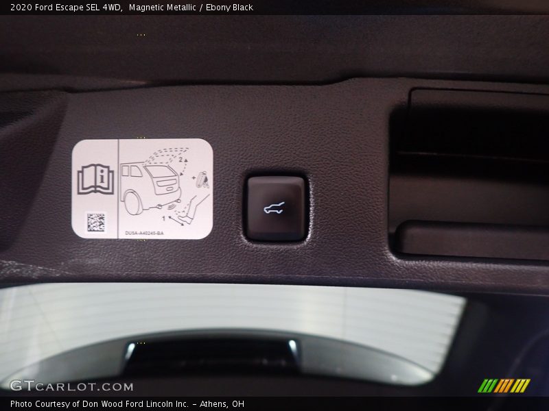 Magnetic Metallic / Ebony Black 2020 Ford Escape SEL 4WD