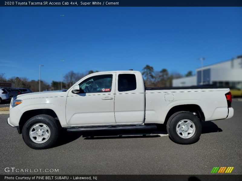 Super White / Cement 2020 Toyota Tacoma SR Access Cab 4x4