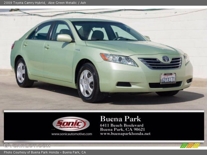 Aloe Green Metallic / Ash 2009 Toyota Camry Hybrid