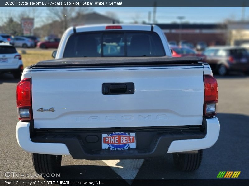 Super White / Cement 2020 Toyota Tacoma SR Access Cab 4x4