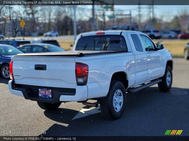 Super White / Cement 2020 Toyota Tacoma SR Access Cab 4x4