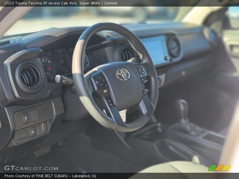 Super White / Cement 2020 Toyota Tacoma SR Access Cab 4x4
