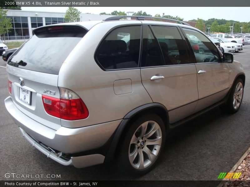 Titanium Silver Metallic / Black 2006 BMW X5 4.8is