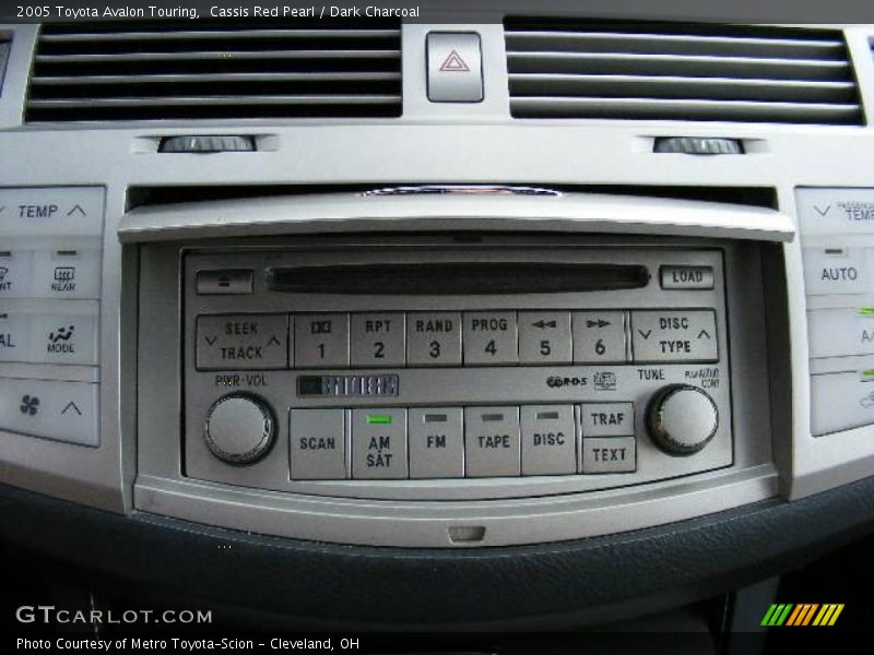 Cassis Red Pearl / Dark Charcoal 2005 Toyota Avalon Touring