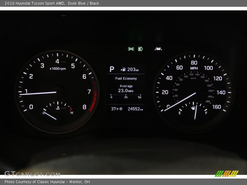Dusk Blue / Black 2019 Hyundai Tucson Sport AWD