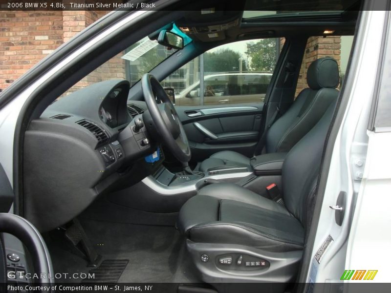 Titanium Silver Metallic / Black 2006 BMW X5 4.8is