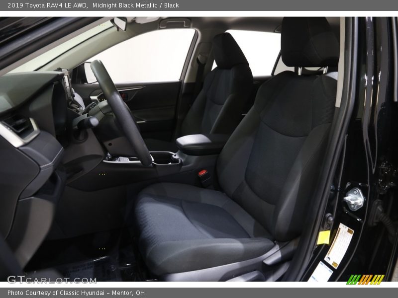 Midnight Black Metallic / Black 2019 Toyota RAV4 LE AWD