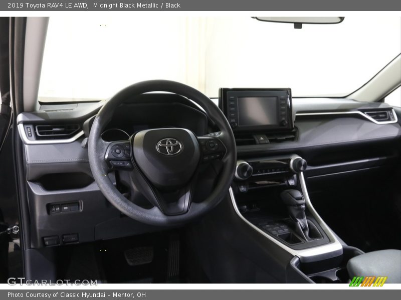 Midnight Black Metallic / Black 2019 Toyota RAV4 LE AWD