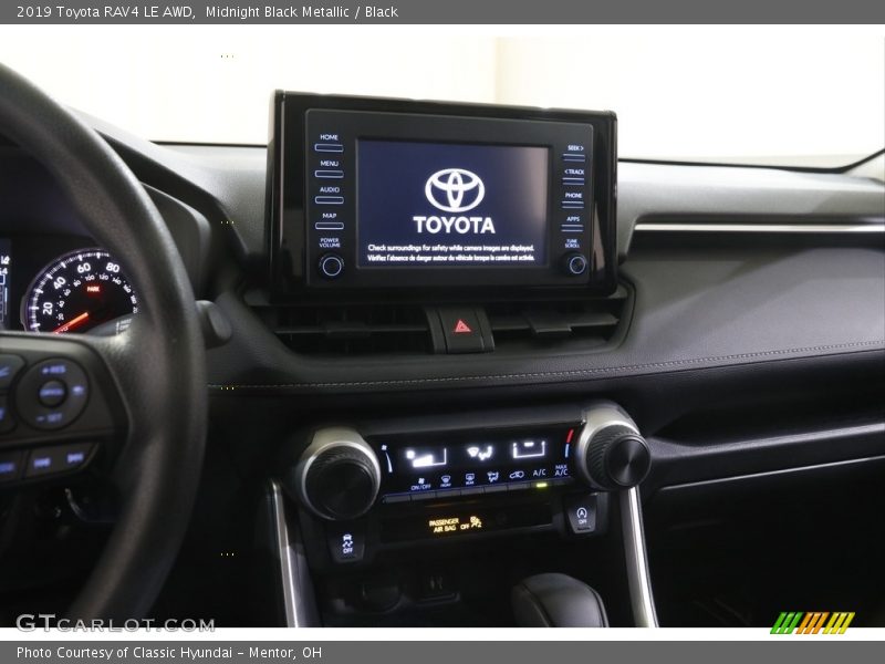 Midnight Black Metallic / Black 2019 Toyota RAV4 LE AWD
