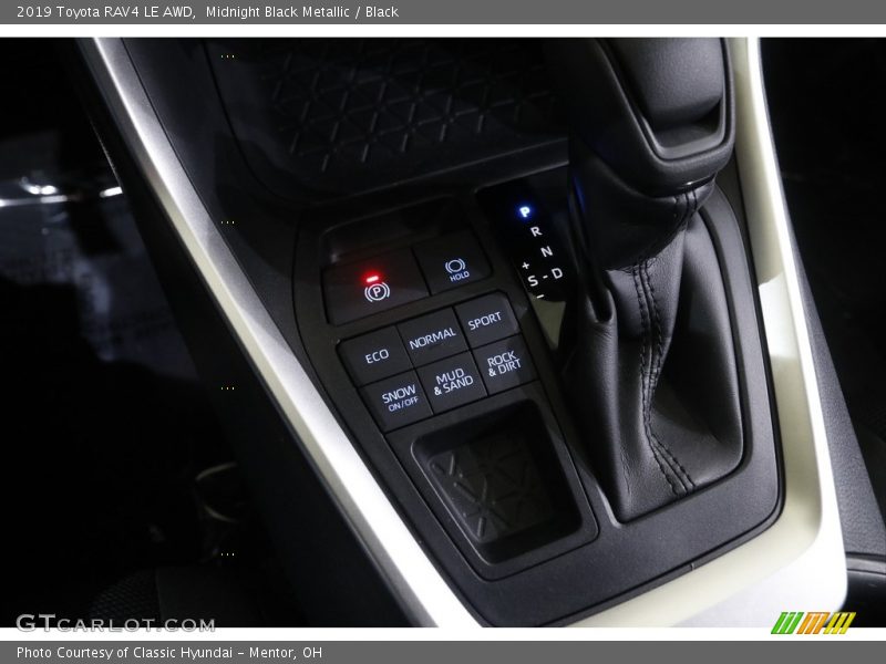 Midnight Black Metallic / Black 2019 Toyota RAV4 LE AWD