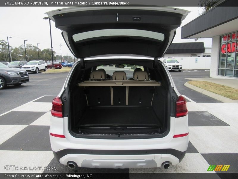 Mineral White Metallic / Canberra Beige/Black 2021 BMW X3 xDrive30i