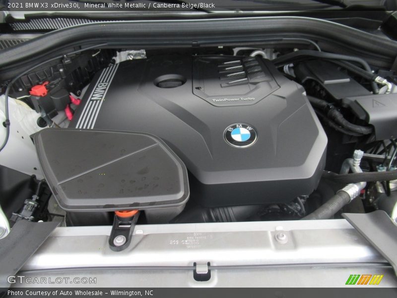 Mineral White Metallic / Canberra Beige/Black 2021 BMW X3 xDrive30i